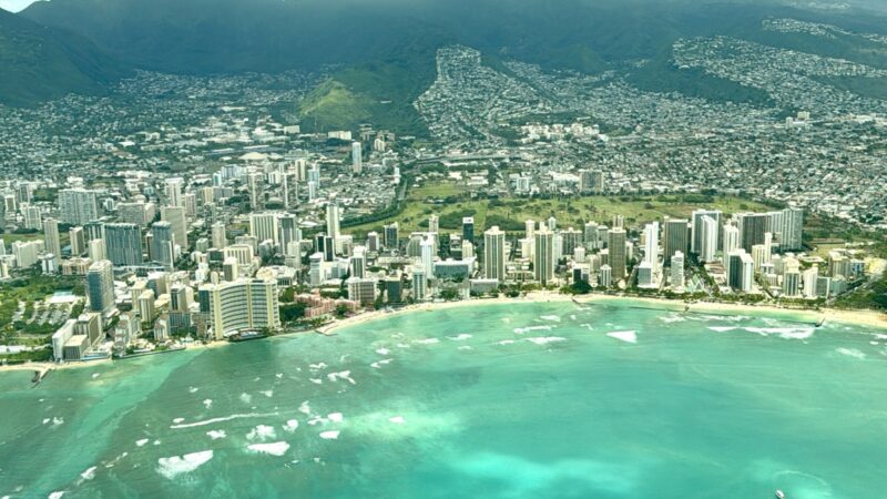 a city on the beach