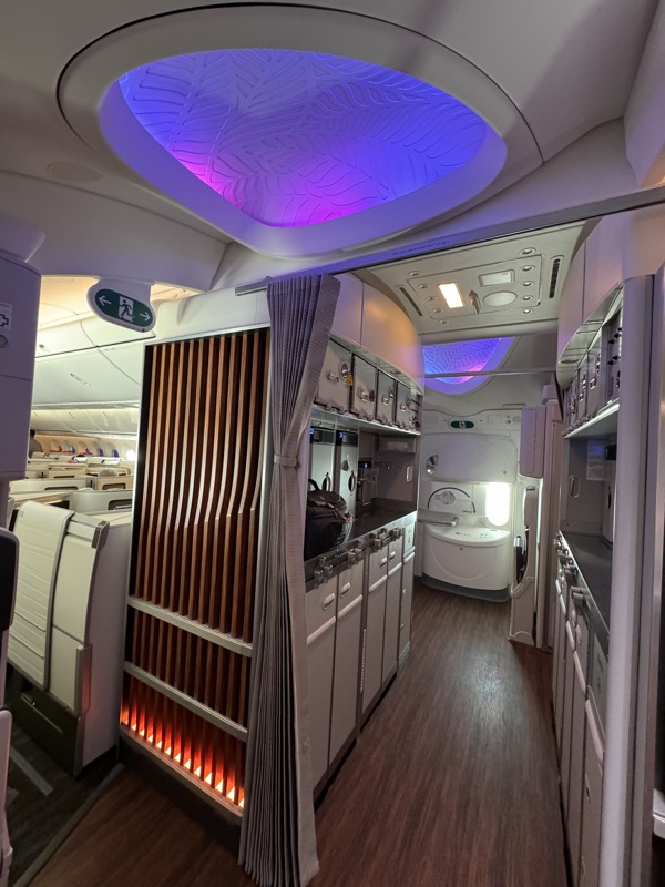 a inside of a plane