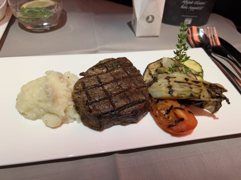 a plate of food on a table